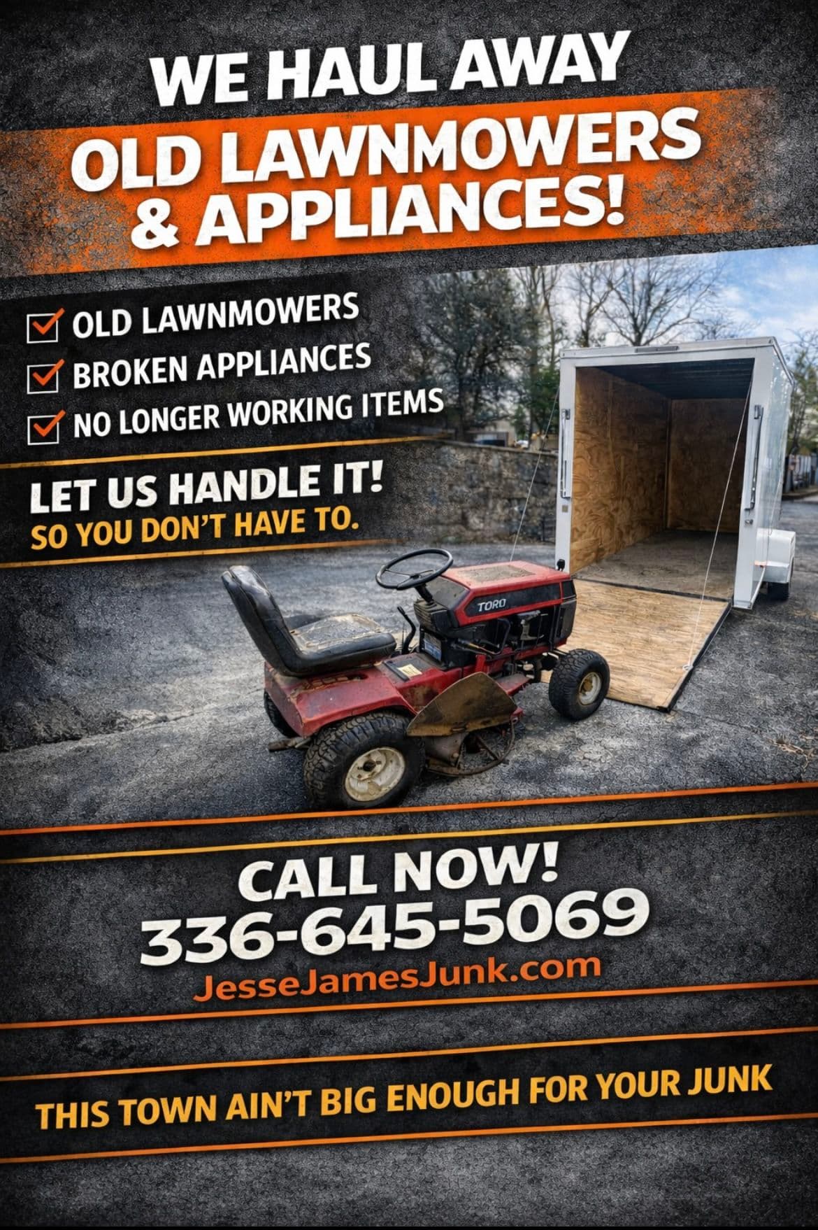 Say Goodbye to Old Appliances and Lawnmowers image