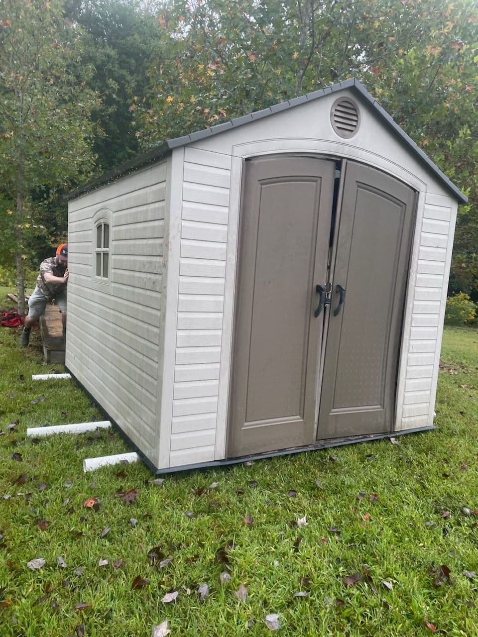 Storage Shed Successfully Relocated in McLeansville NC image