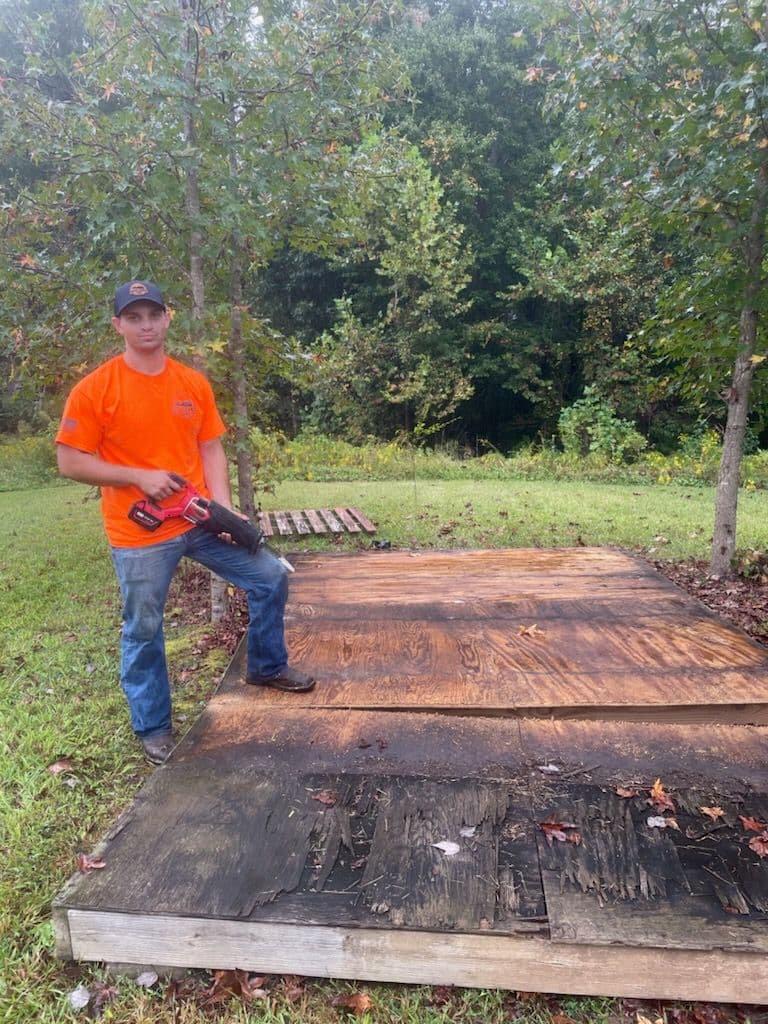 Shed Demolition Success in Greensboro image